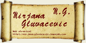 Mirjana Gluvačević vizit kartica